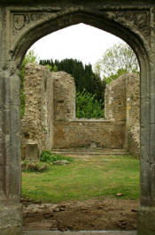 The ruins of St. Mary's Church. Click to enlarge