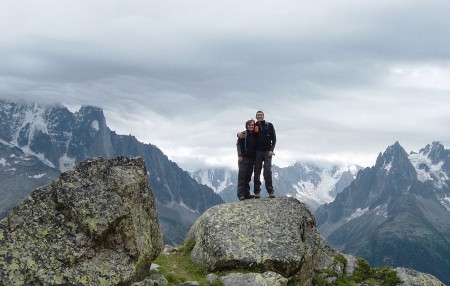 Kev and Liz, Chamonix 2005